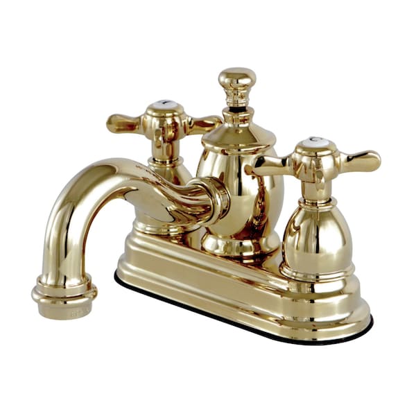 KS7102BEX 4" Centerset Bathroom Faucet, Polished Brass